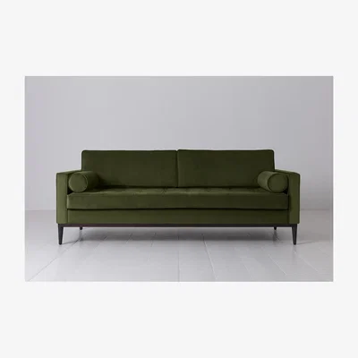 Olivia's Swyft Model 02 Velvet 3 Seater Sofa in Vine