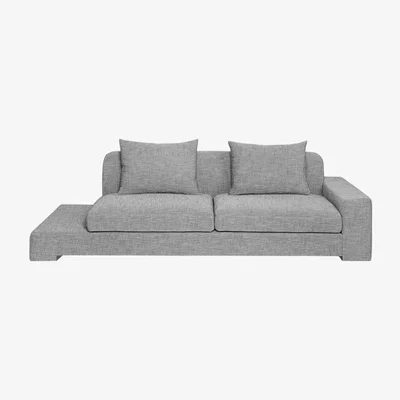 Olivia's Broste Copenhagen Bay Right Sided Sofa Black