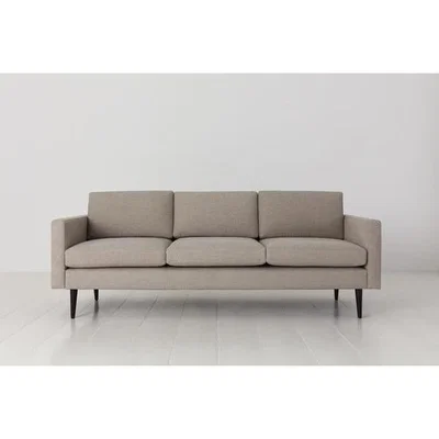 Olivia's Swyft Model 01 Linen 3 Seater Sofa in Pumice