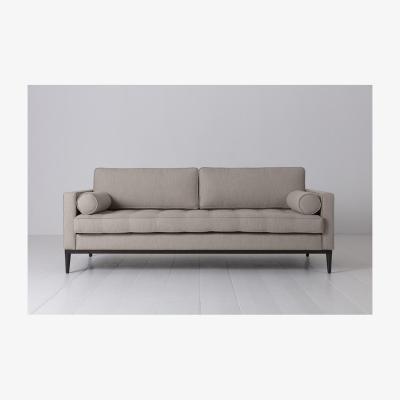 Olivia's Swyft Model 02 Linen 3 Seater Sofa in Pumice