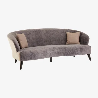 Olivia's Olivia's Rein Grey Velvet 3 Seater
