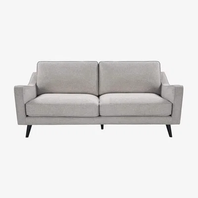 Olivia's Twenty Ten Daffy Greige Linen 2.5 Seat Sofa