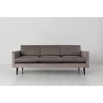 Olivia's Swyft Model 01 Velvet 3 Seater Sofa in Elephant