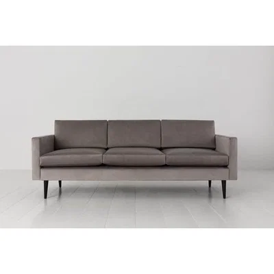 Olivia's Swyft Model 01 Velvet 3 Seater Sofa in Elephant