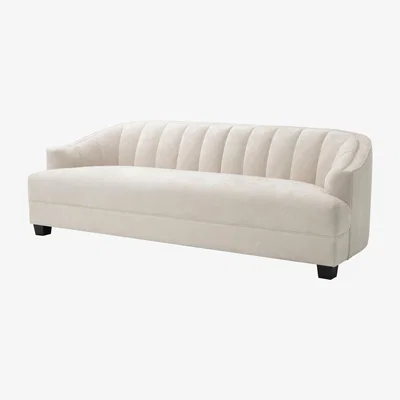 Olivia's Eichholtz Polaris Sofa Ecru Velvet