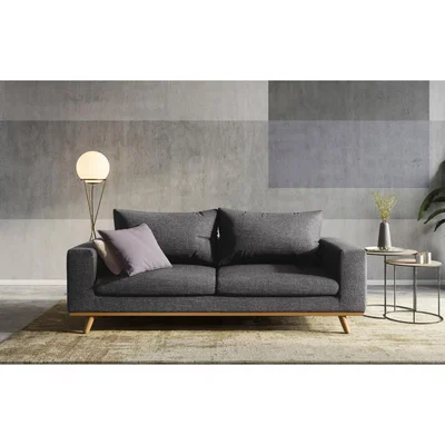 Out & Out Original Olivia – 3 Seater Sofa - Textured Dark Grey