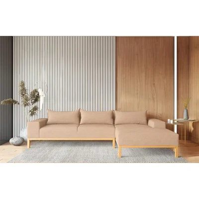 Out & Out Original Adam - L Shaped Chaise Sofa - Right - Beige