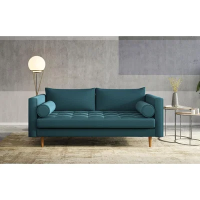 Out & Out Original Ruben - 3 Seater Sofa - Turquoise Velvet