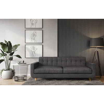 Out & Out Original Guarda – 3 Seater Sofa - Textured Dark Grey