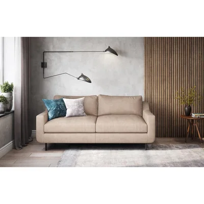 Out & Out Original Stark – 3 Seater Sofa - Beige Velvet
