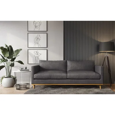 Out & Out Original Jefferson – 3 Seater Sofa - Dark Grey Velvet