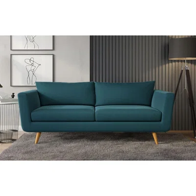 Out & Out Original Mabel - 3 Seater Sofa - Turquoise Velvet
