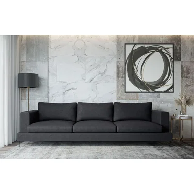 Out & Out Original Lazy - 3 Seater - Black Velvet