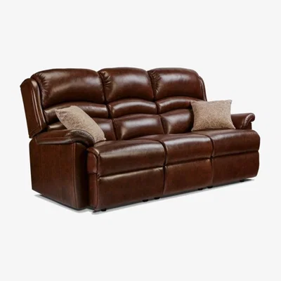 Downtown Sherborne Olivia 3 Seater Leather Fixed Sofa