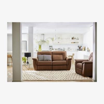 Downtown G Plan Elliot 3 Seater Leather Manual Double Recliner