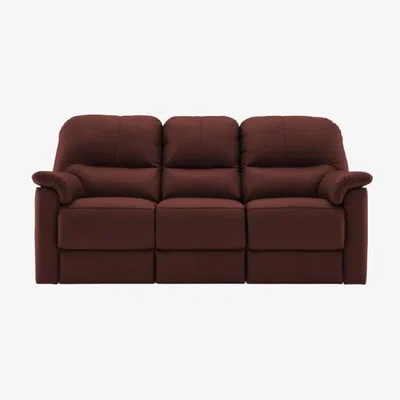 Downtown G Plan Chadwick Leather 3 Seater Electric Double Recliner With USB