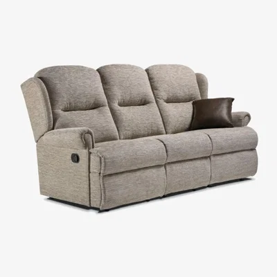 Downtown Sherborne Malvern Standard 3 Seater Fabric Rechargeable Power Recliner Sofa
