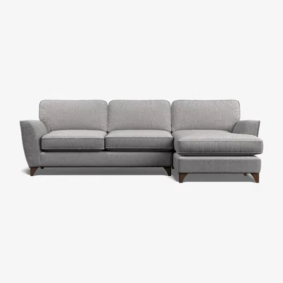 Downtown Lennox Chaise 3 Seater Sofa - Fabric Grade B - Right Hand Facing