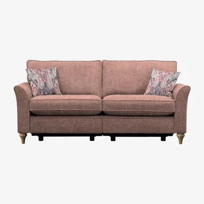 Downtown Parker Knoll Hazel Plain Back Grand 3 Seater Sofa With Power Footrest - Fabric Grade A