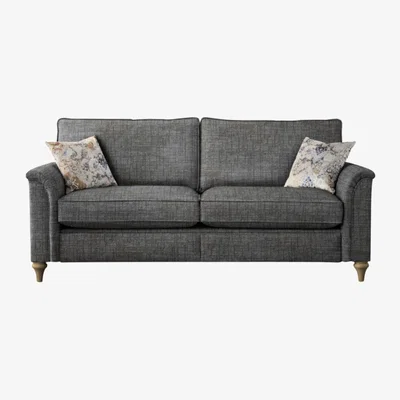 Downtown Parker Knoll Rowan Plain Back Grand 3 Seater Sofa - Fabric Grade B, Cotton