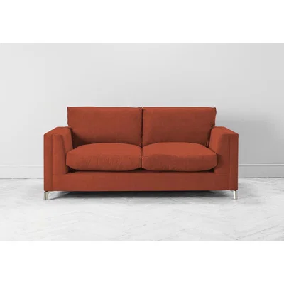 Perch and Parrow Chris Three-Seater Sofa Bed in Marmalade Orange