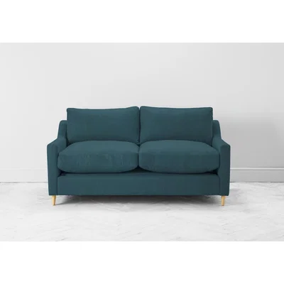 Perch and Parrow Josh Three-Seater Sofa Bed in Steel Blue