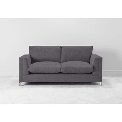 Perch and Parrow Chris Three-Seater Sofa Bed in Violet Leaf