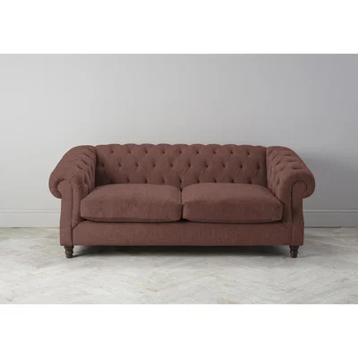 Perch and Parrow Algernon Three-Seater Sofa Bed in Cinnamon Latte