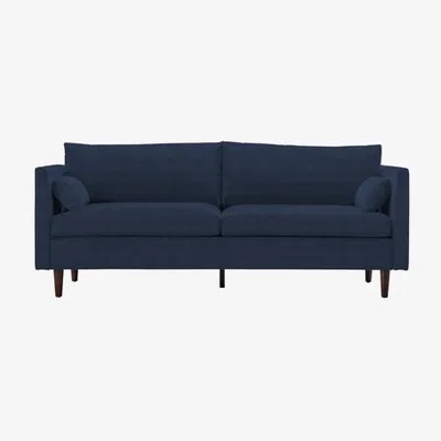 Perch and Parrow Debonair 3 Seater Sofa in a Box in Oxford Blue