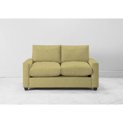 Perch and Parrow Mimi Three-Seater Sofa Bed in Trombone Yellow