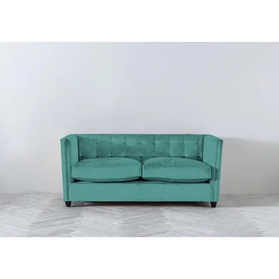 Perch and Parrow Lia Three-Seater Sofa Bed in Turkish Blue
