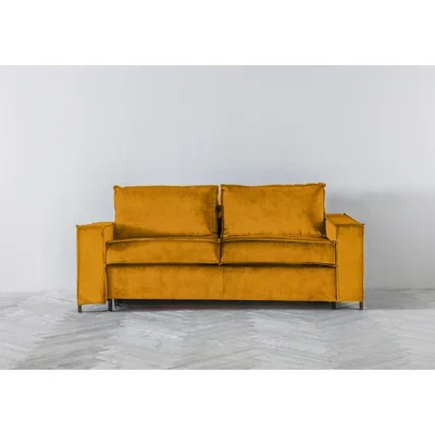 Perch and Parrow George Three-Seater Sofa Bed in Medallion Gold