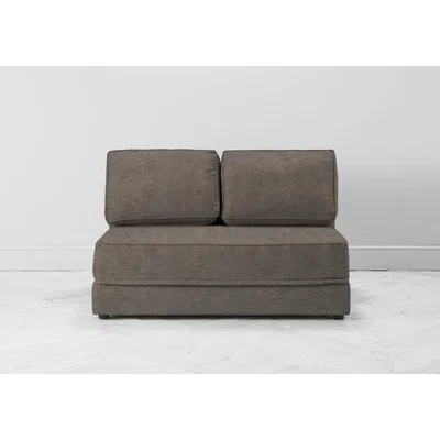 Perch and Parrow Dacre Three-Seater No Arms Sofa Bed in Limestone