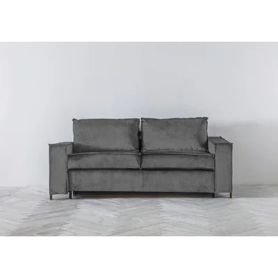 Perch and Parrow George Three-Seater Sofa Bed in Eggshell Grey