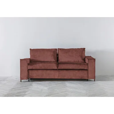 Perch and Parrow George Three-Seater Sofa Bed in Cinnamon Latte