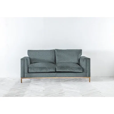 Perch and Parrow Jamie Three-Seater Sofa Bed in Caspian Blue