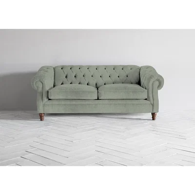 Perch and Parrow Algernon Three-Seater Sofa Bed in Peppermint