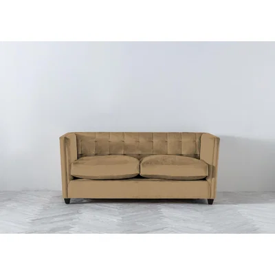 Perch and Parrow Lia Three-Seater Sofa Bed in Ginger Tea
