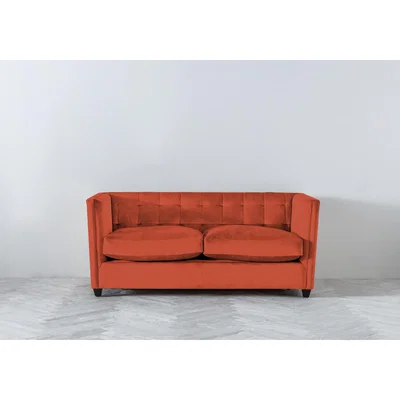 Perch and Parrow Lia Three-Seater Sofa Bed in Marmalade Orange