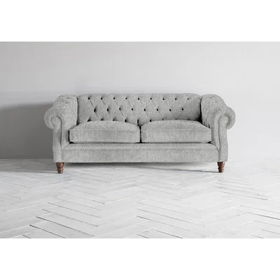 Perch and Parrow Algernon Three-Seater Sofa Bed in The Great White