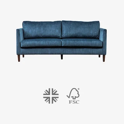 Perch and Parrow EXPRESS Everyday Model 3 Sofa 3 Seater in Midnight Blue