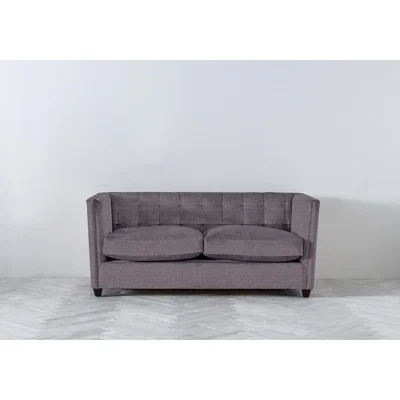 Perch and Parrow Lia Three-Seater Sofa Bed in Violet Leaf