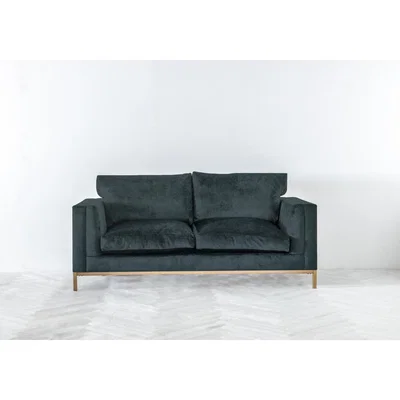 Perch and Parrow Jamie Three-Seater Sofa Bed in Denim Blue