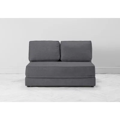 Perch and Parrow Dacre Three-Seater No Arms Sofa Bed in The Great White