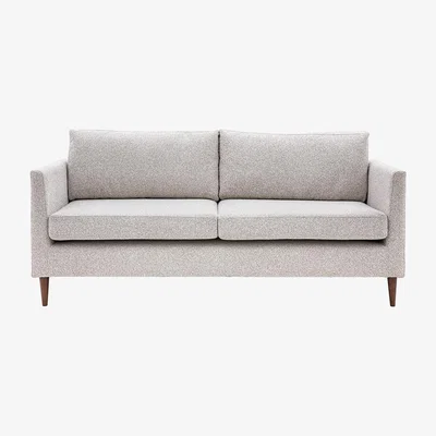 Perch and Parrow Sloucher 3 Seater Sofa in Light Grey