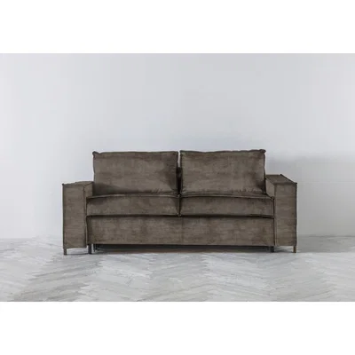 Perch and Parrow George Three-Seater Sofa Bed in Chestnut