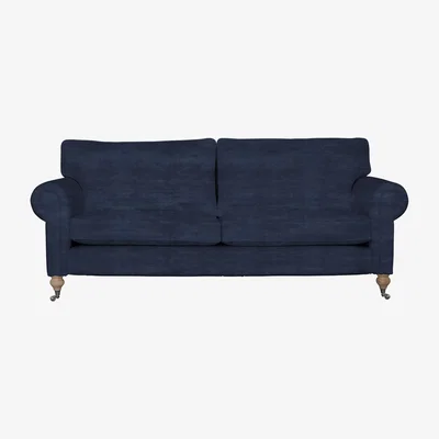 Perch and Parrow Delcor Albany Large Sofa in Blue Lavender