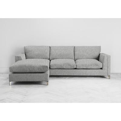 Perch and Parrow Chris Left Hand Chaise Sofa in The Great White