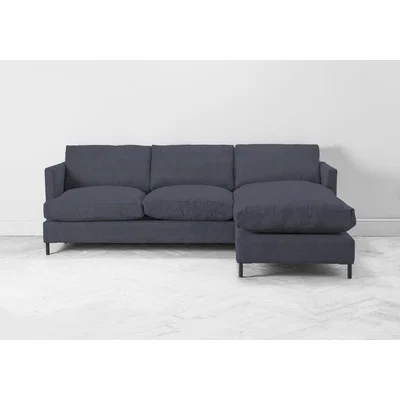 Perch and Parrow Justin Right Hand Chaise Sofa Bed in Georgian Bay