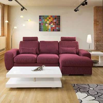 Quatropi Qiuatropi Large Modern 3 Seater Sofa Couch with Chaise L Shape 38RH